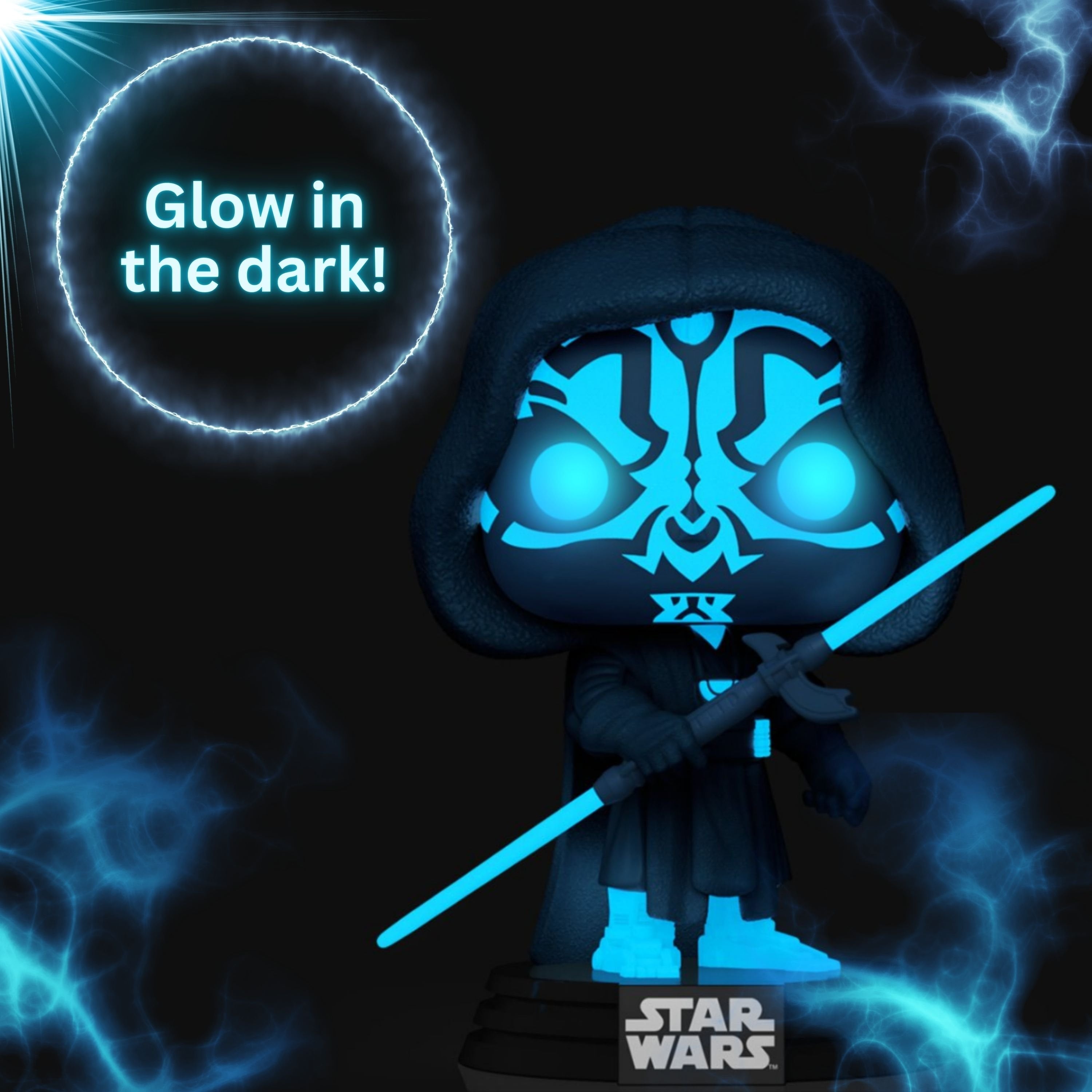 Funko Pop 740 Star Wars Specialty Series Hologram Glow Darth Maul Vinyl Figure