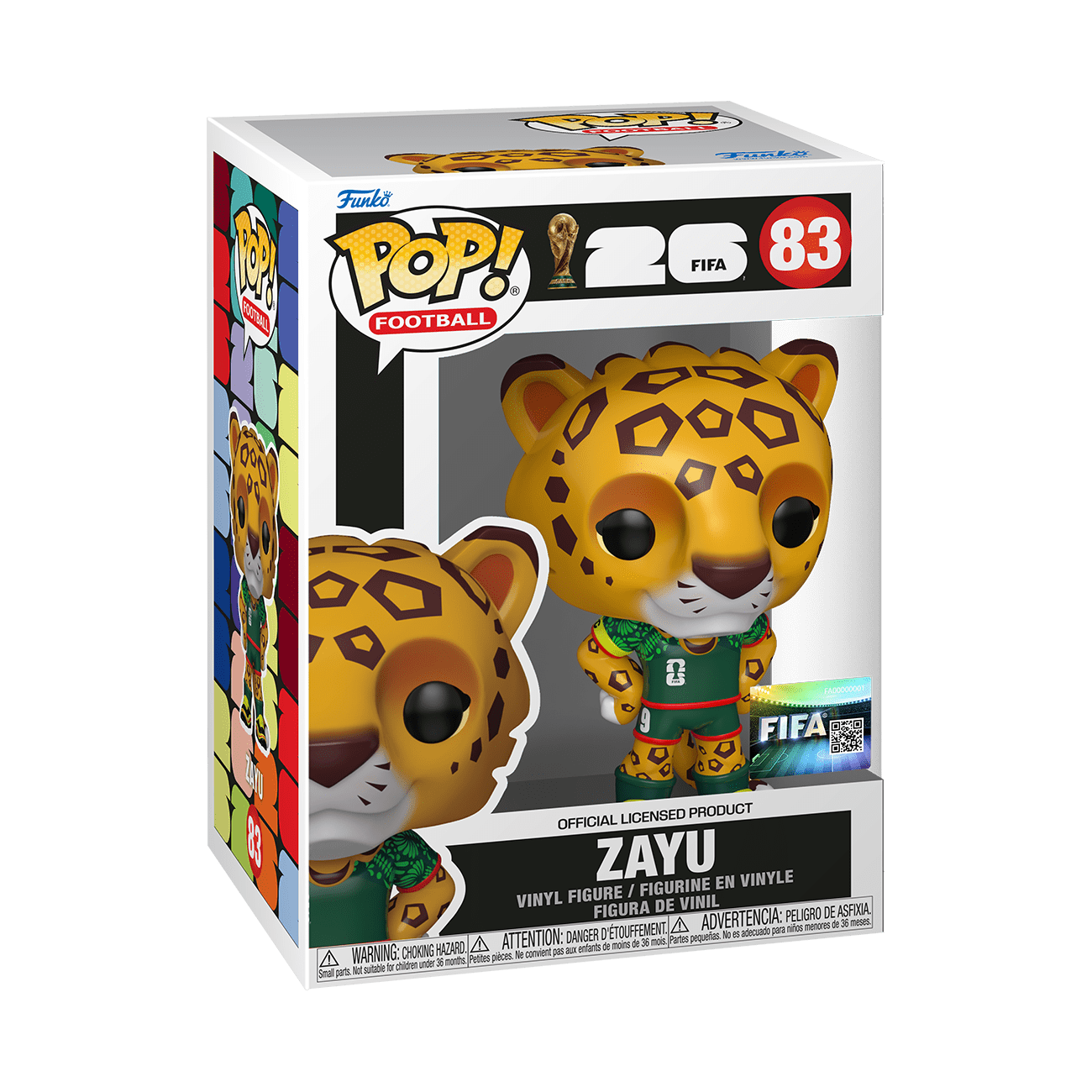 Funko POP FIFA Mascots: World Cup 2026 - Zayu the Jaguar Collectible Vinyl Figure