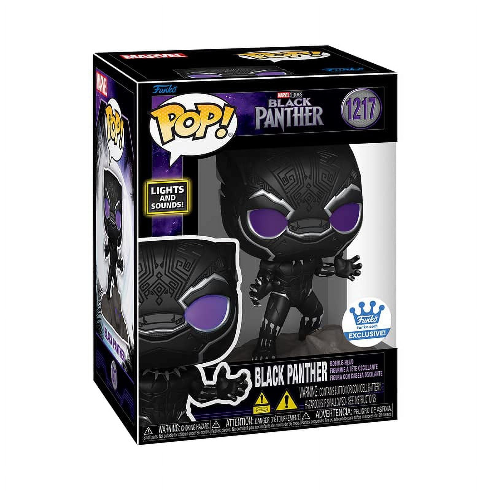 Pop Marvel Black Panther 3.75 Inch Action Figure Exclusive - Black Panther Lights Sounds #121