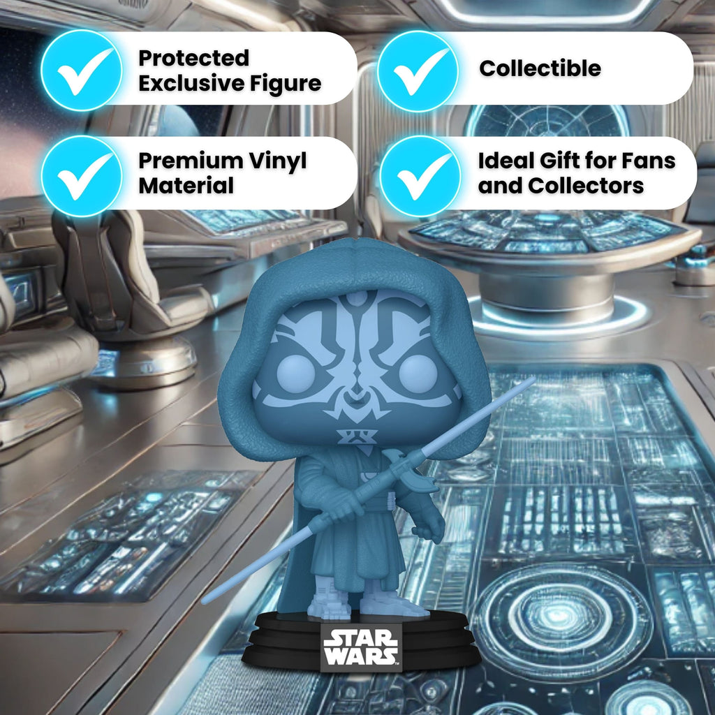 Funko Pop 740 Star Wars Specialty Series Hologram Glow Darth Maul Vinyl Figure