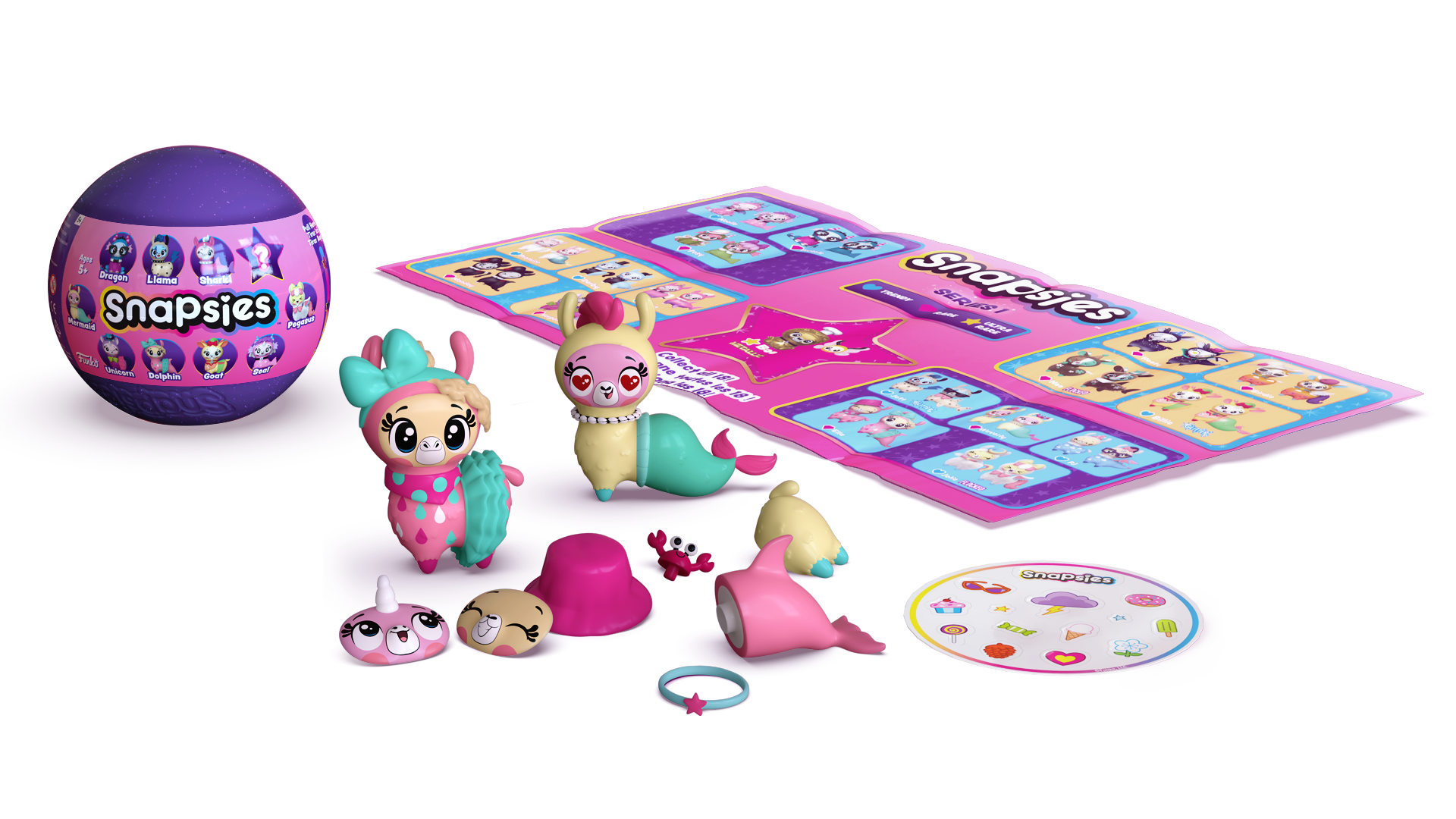 Funko Snapsies Toy, Mix & Match Surprise Blind Capsule (One Capsule) with Accessories, Gift for Girls Ages 5 and Up