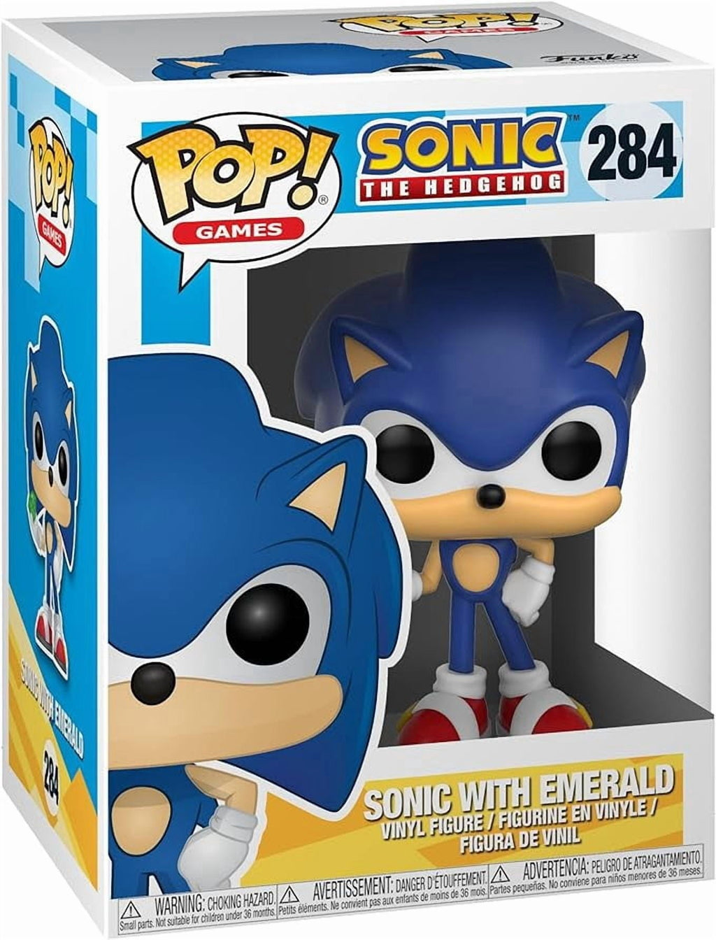 Funko Pop Games Sonic with Emerald Collectible Toy