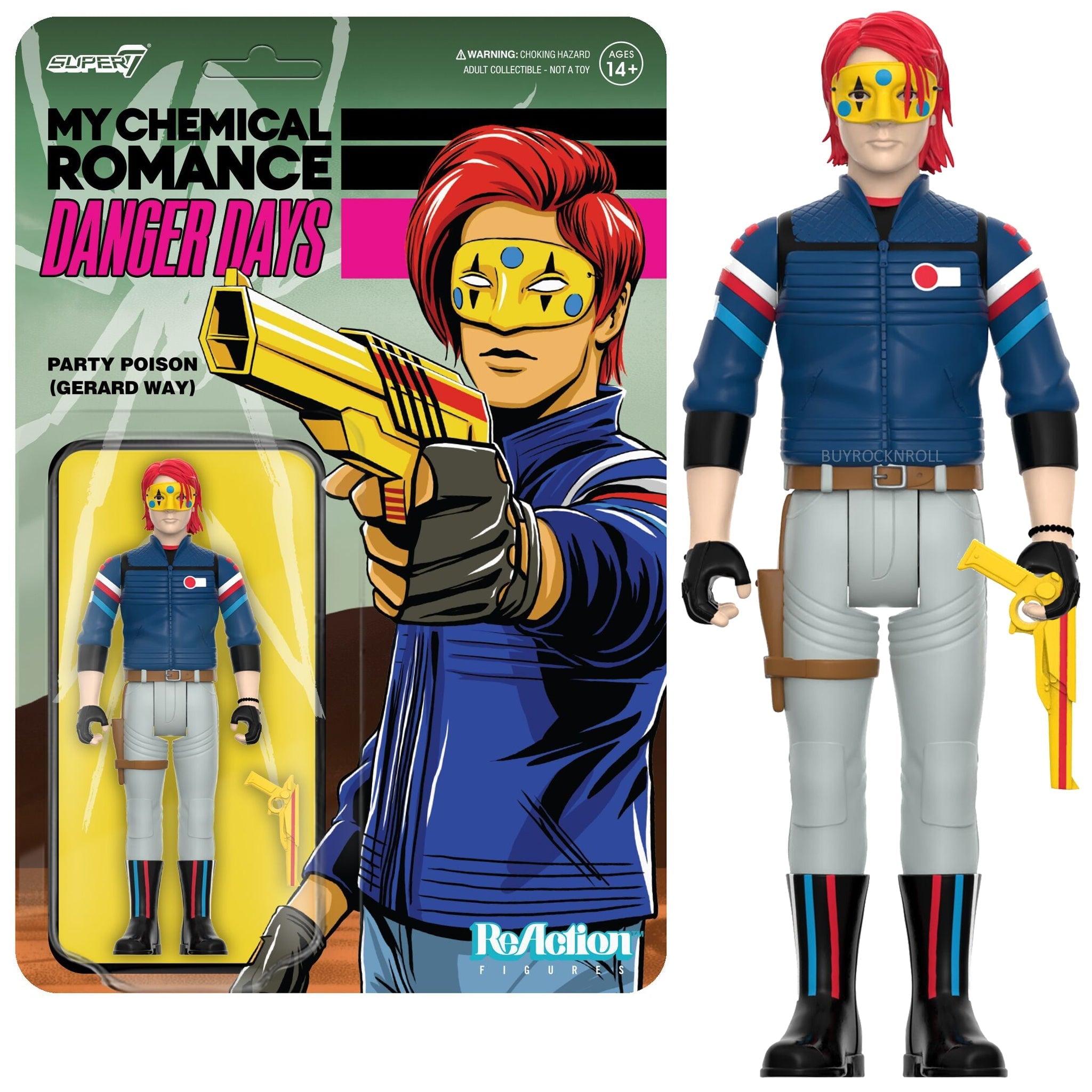 MCR Collectible Super7 Reaction Figure My Chemical Romance ReAction Wave 1 EX/NM