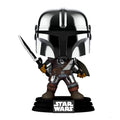 The Mandalorian with Darksaber 491 Stickered Glow in the Dark Vinyl Pop with Protector