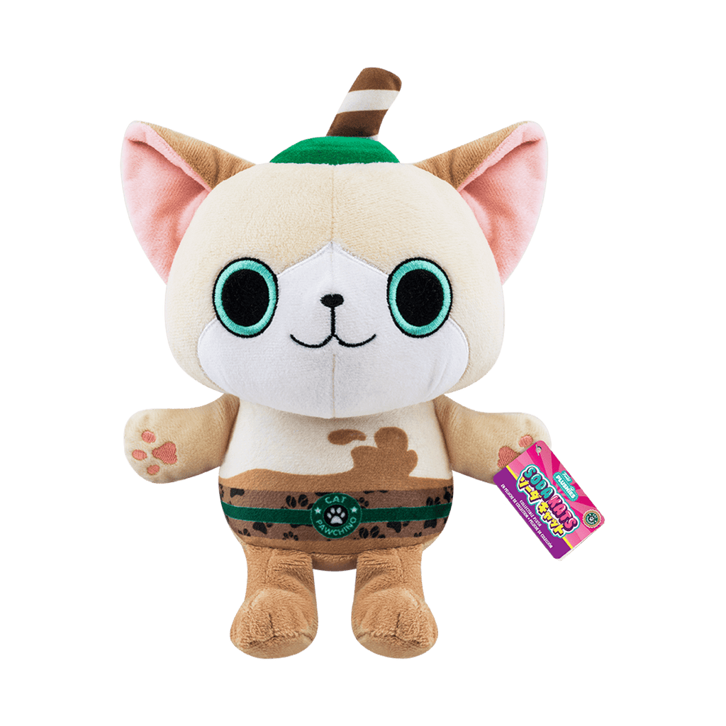 Paka Paka Plush: Soda Kat- 7" Cat Pawchino