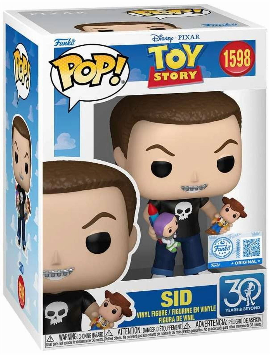 Funko Pop! Disney Toy Story 30th Anniversary Sid Exclusive Figure #1598!