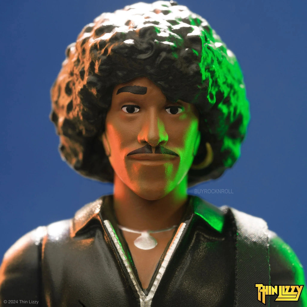 Thin Lizzy 2024 Super7 Handpicked Phil Lynott Black Leather ReAction Figure NM*