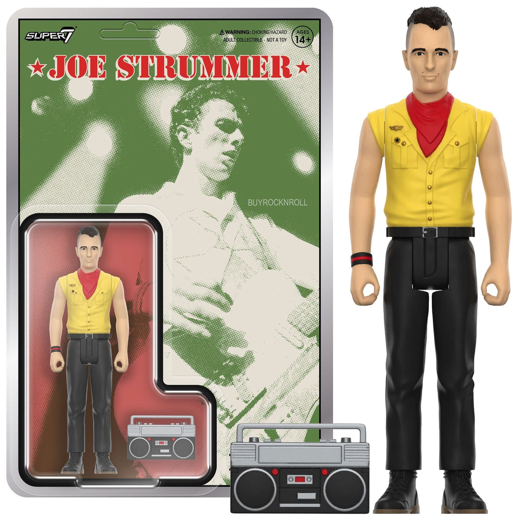 The Clash Collectible Super7 Joe Strummer Reaction Figures Set of 2