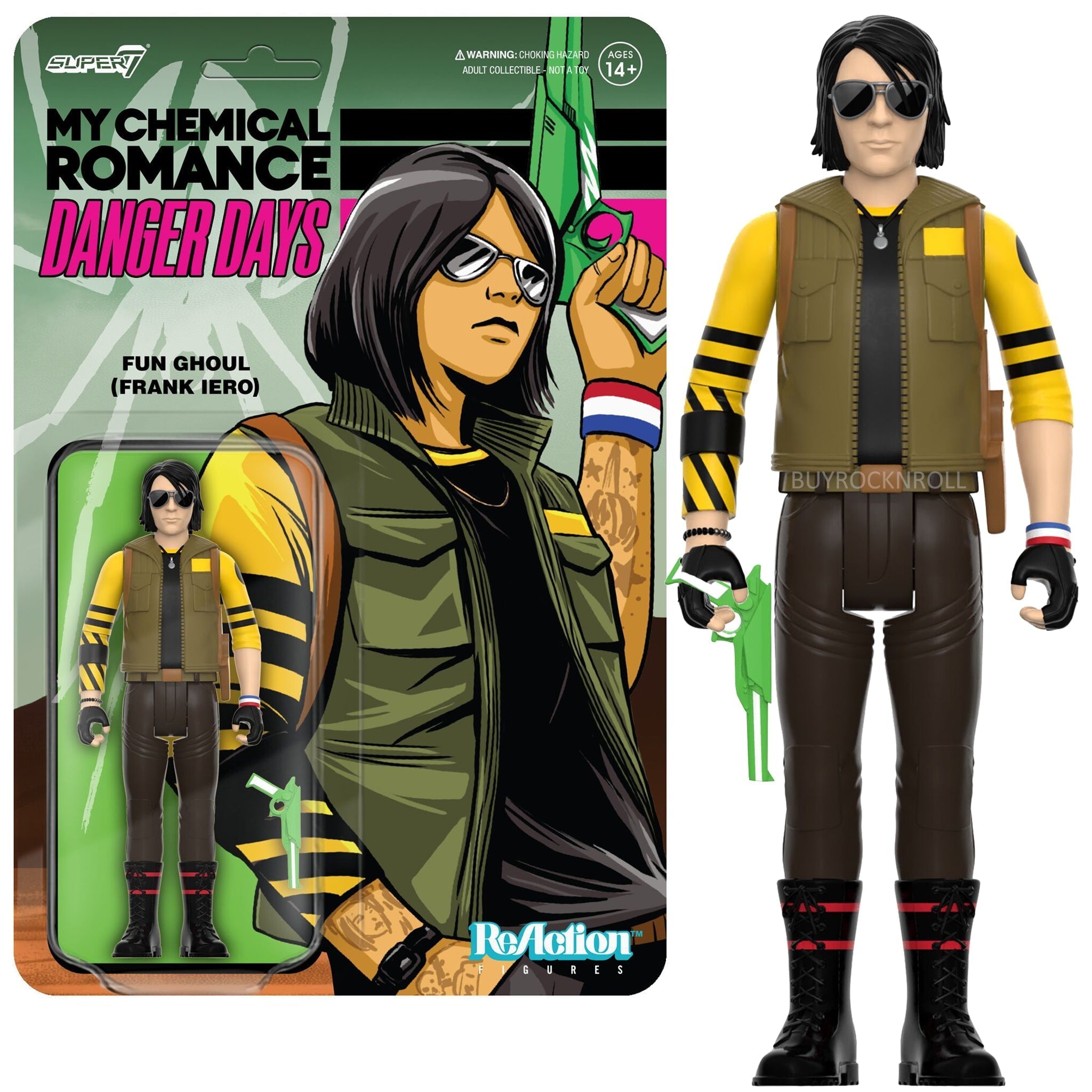 MCR Collectible Super7 Reaction Figure My Chemical Romance ReAction Wave 1 EX/NM