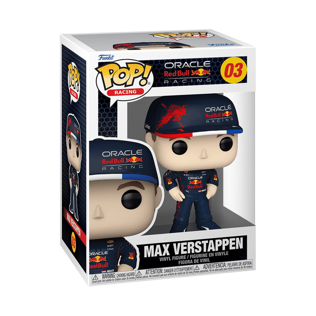 Oracle Redbull Racing Funko Age over 3 Max Verstappen Vinyl Figure, 3.75"
